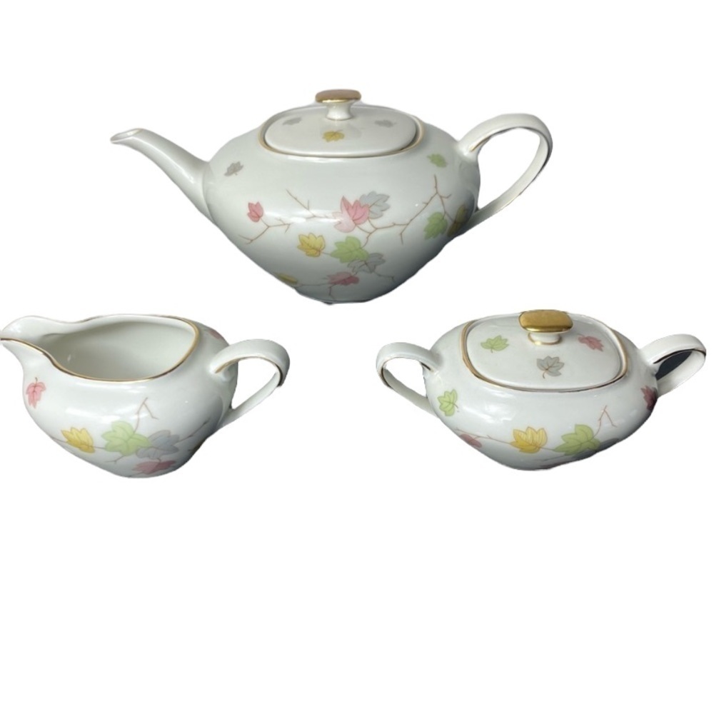 ESCHENBACH German Vintage China Teapot, Sugar & Creamer Set